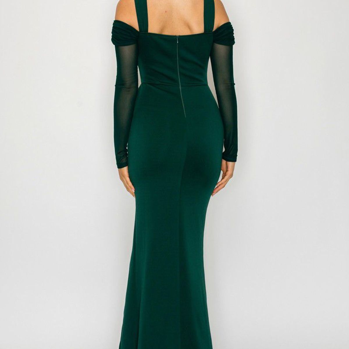 GENERICO - Vestido Largo Elegante con Mangas