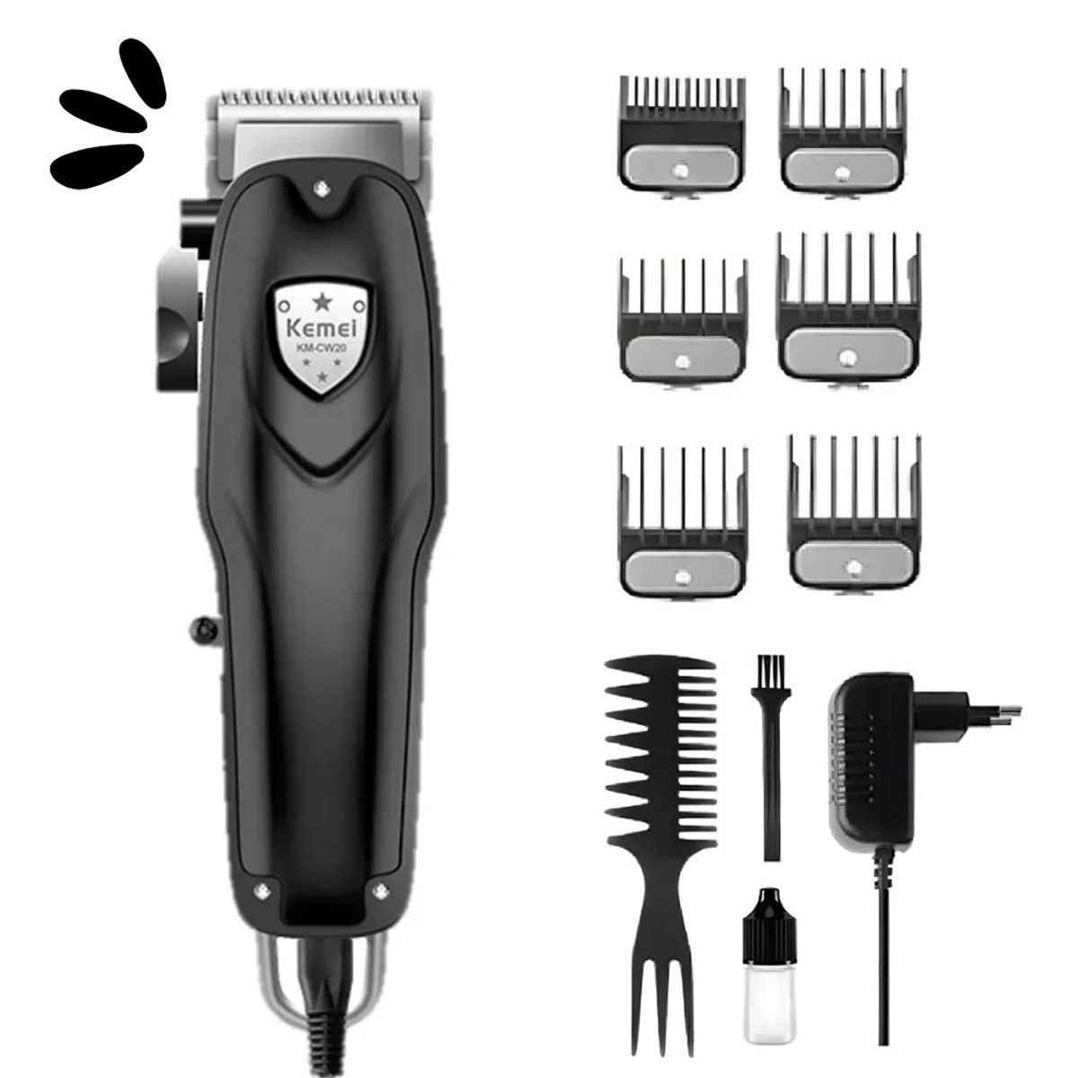 KEMEI - Maquina de Mascota Kemei KM-CW20 NEGRO