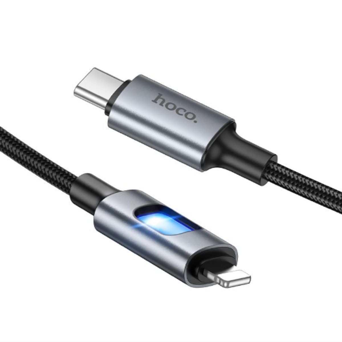 HOCO - Cable lightning a usb-c HOCO U144 Colorful LED 27w