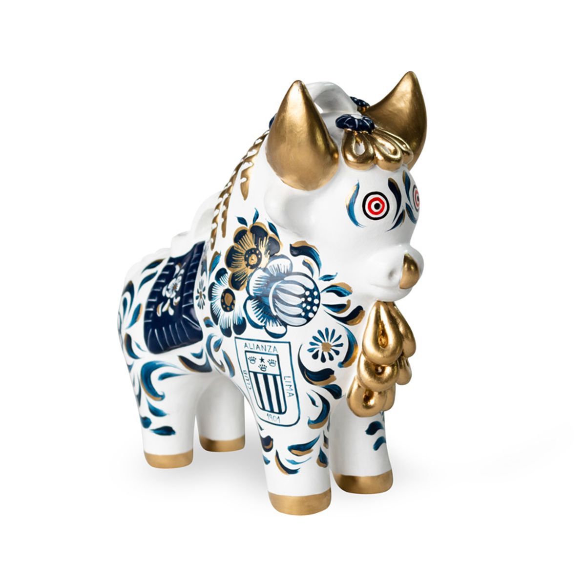 PISKA - TORITO DE PUCARÁ BLANQUIAZUL - CLUB ALIANZA LIMA 20 CM