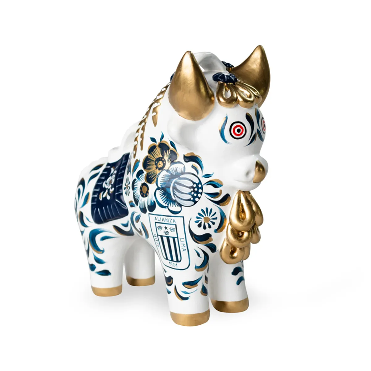 PISKA - TORITO DE PUCARÁ BLANQUIAZUL - CLUB ALIANZA LIMA 20 CM