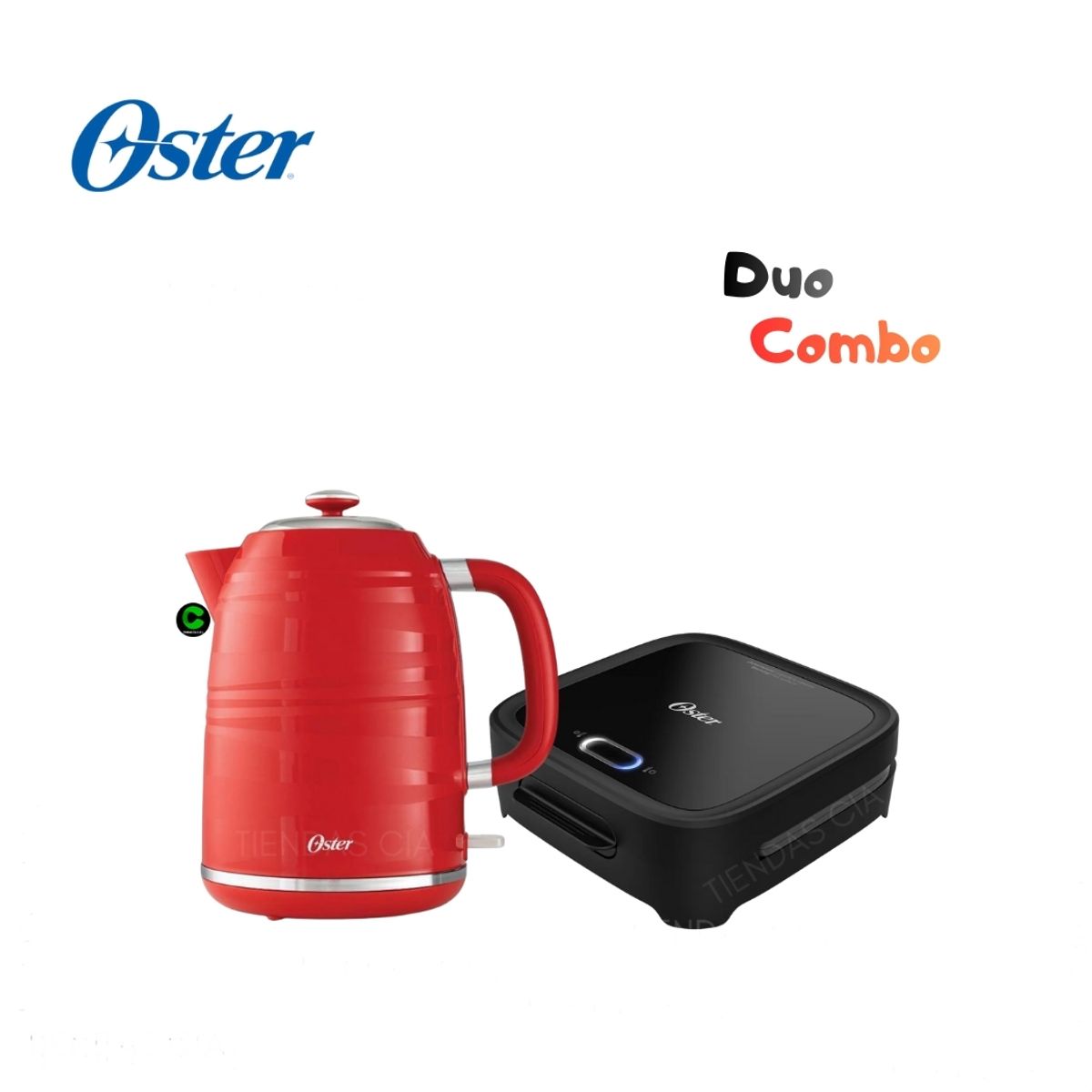 OSTER - Combo Oster Sandwichera CKSTSM400 y Hervidor