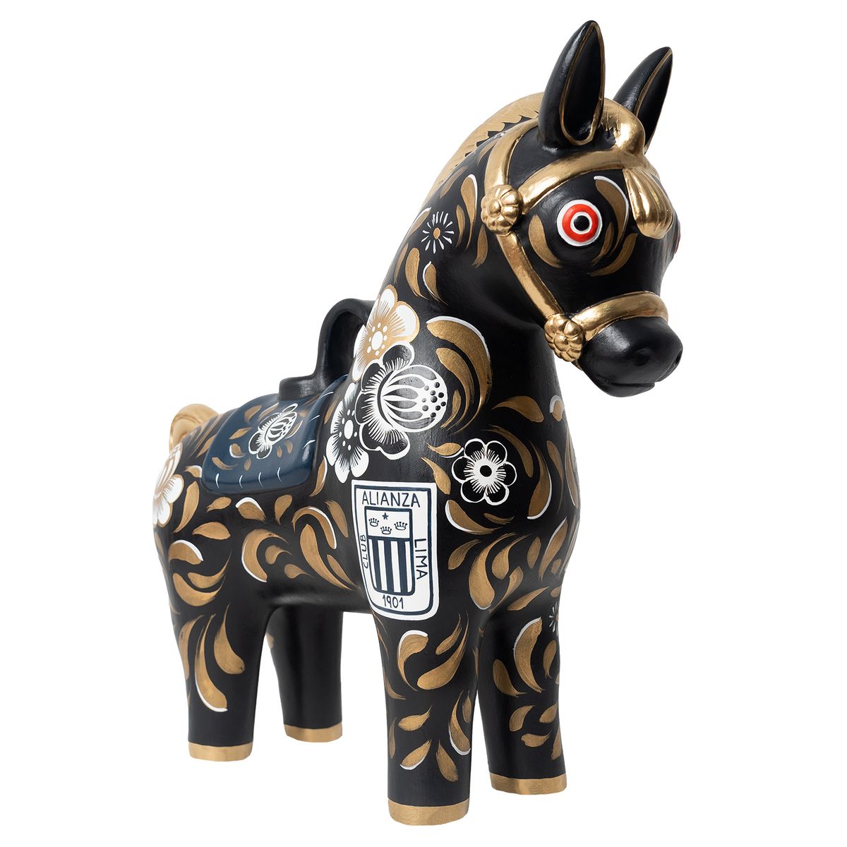 PISKA - Potrillo de Pucará Negro - CLUB ALIANZA LIMA 32 CM DE ALTURA