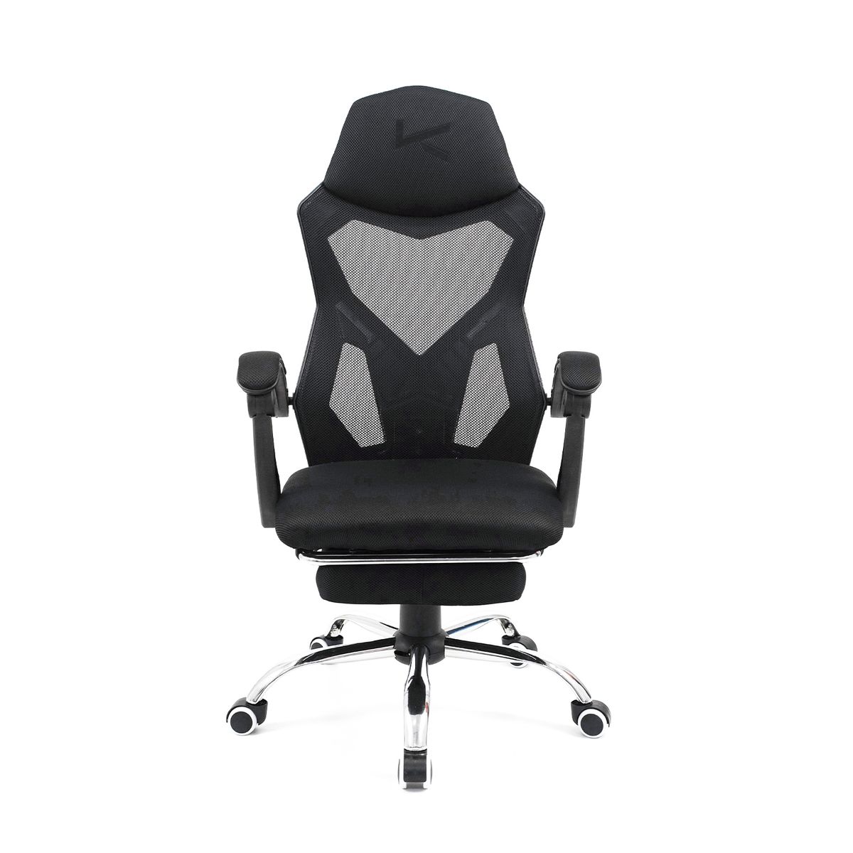 KUZLER - Silla de Oficina Negra Kuzler TOVA-101N Ergonómica con Reposapiés