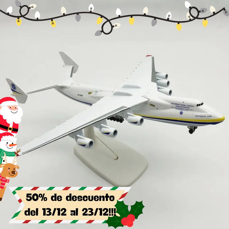 GENERICO - GRANDE Avión de Metal a escala 20cm ANTONOV AN225