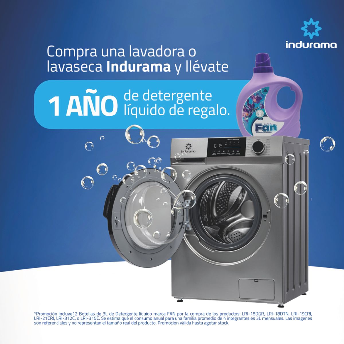 INDURAMA - Lavaseca Indurama LRI-312C 12kg7kg Blanca
