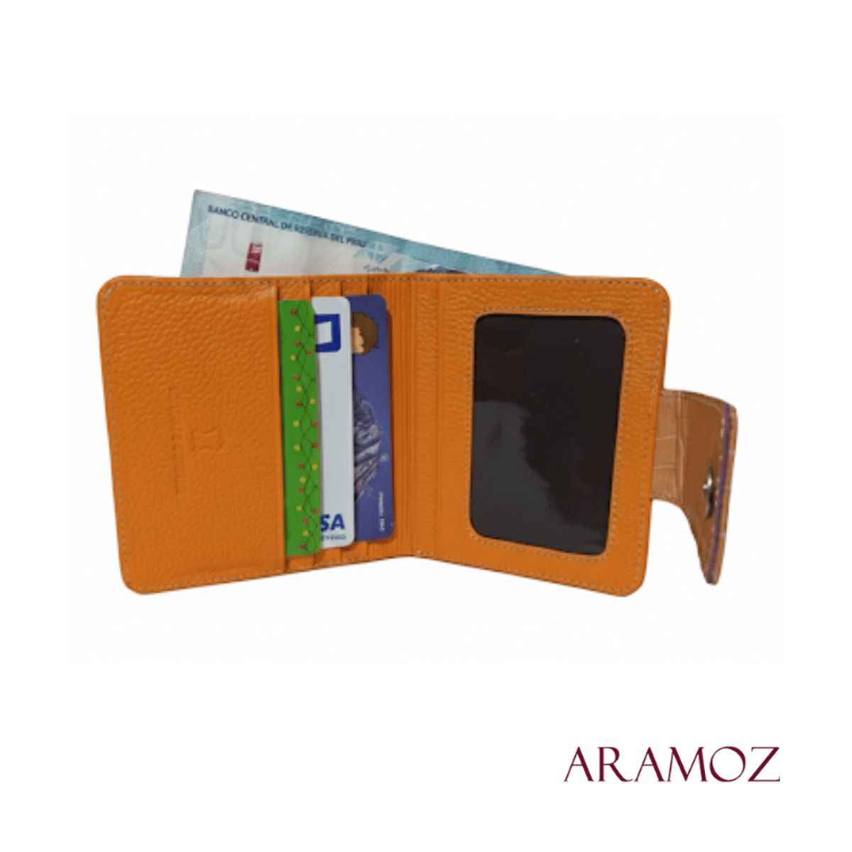 GENERICO - BILLETERA DE CUERO DE DAMA SIENA