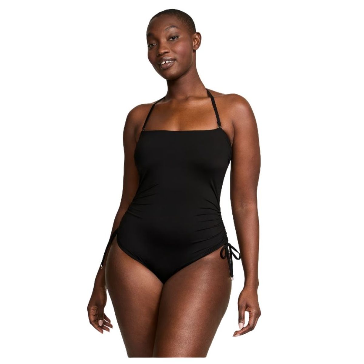 VICTORIA'S SECRET - TRAJE DE BAÑO MUJER VICTORIAS SECRET ENTERIZO STRAPLESS NEGRO