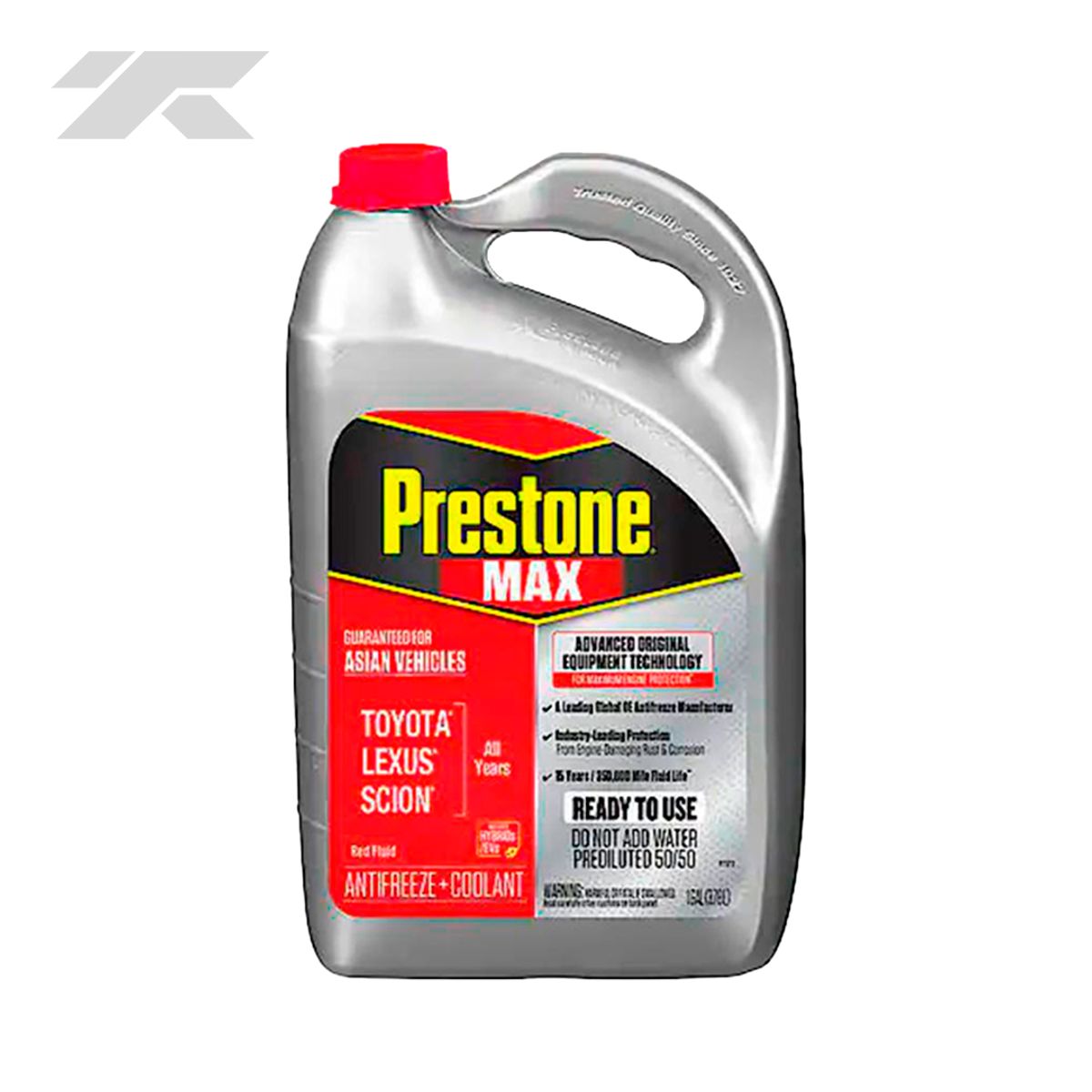 PRESTONE - Refrigerante y Anticongelante Prestone Max 50-50 Vehículos Asiáticos Rojo
