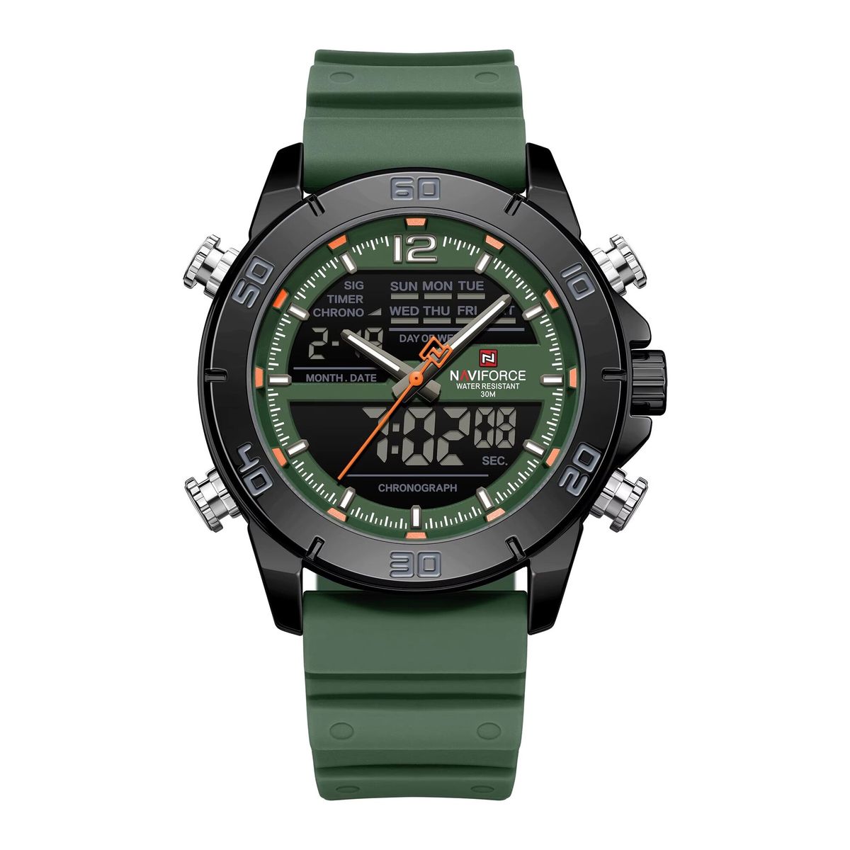NAVIFORCE - RELOJ NAVIFORCE NF9253T ORIGINAL - DEPORTIVO VERDE  NAV-222