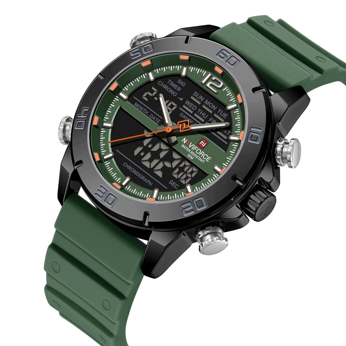 NAVIFORCE - RELOJ NAVIFORCE NF9253T ORIGINAL - DEPORTIVO VERDE  NAV-222