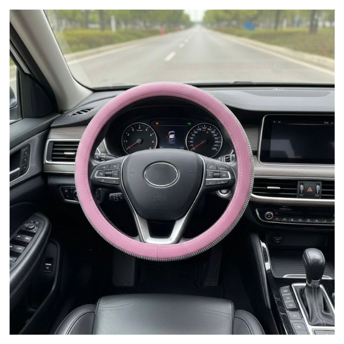 GENERICO - Funda para volante de auto con diamantes de imitación