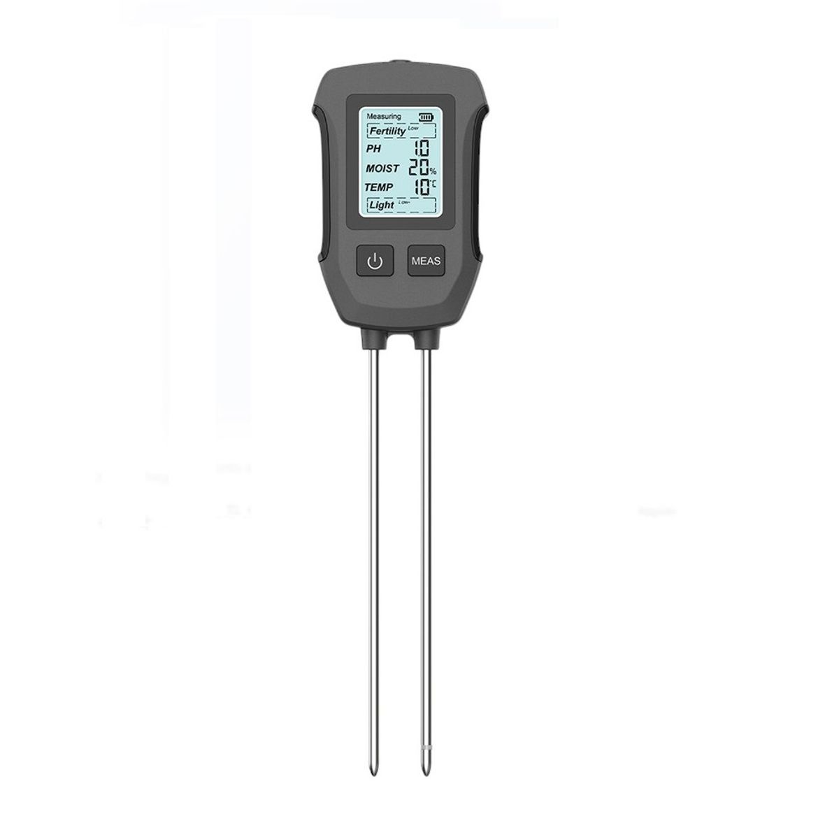 GENERICO - Medidor de Suelo 5 en 1 PH Fertilidad Humedad Temperatura Luz LCD