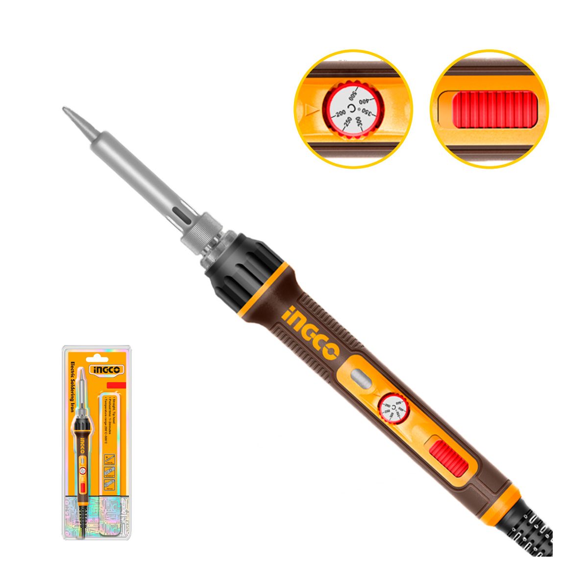 INGCO TOOLS - Soldador Estaño Tipo Lápiz 90w Calentamiento Rápido Ingco