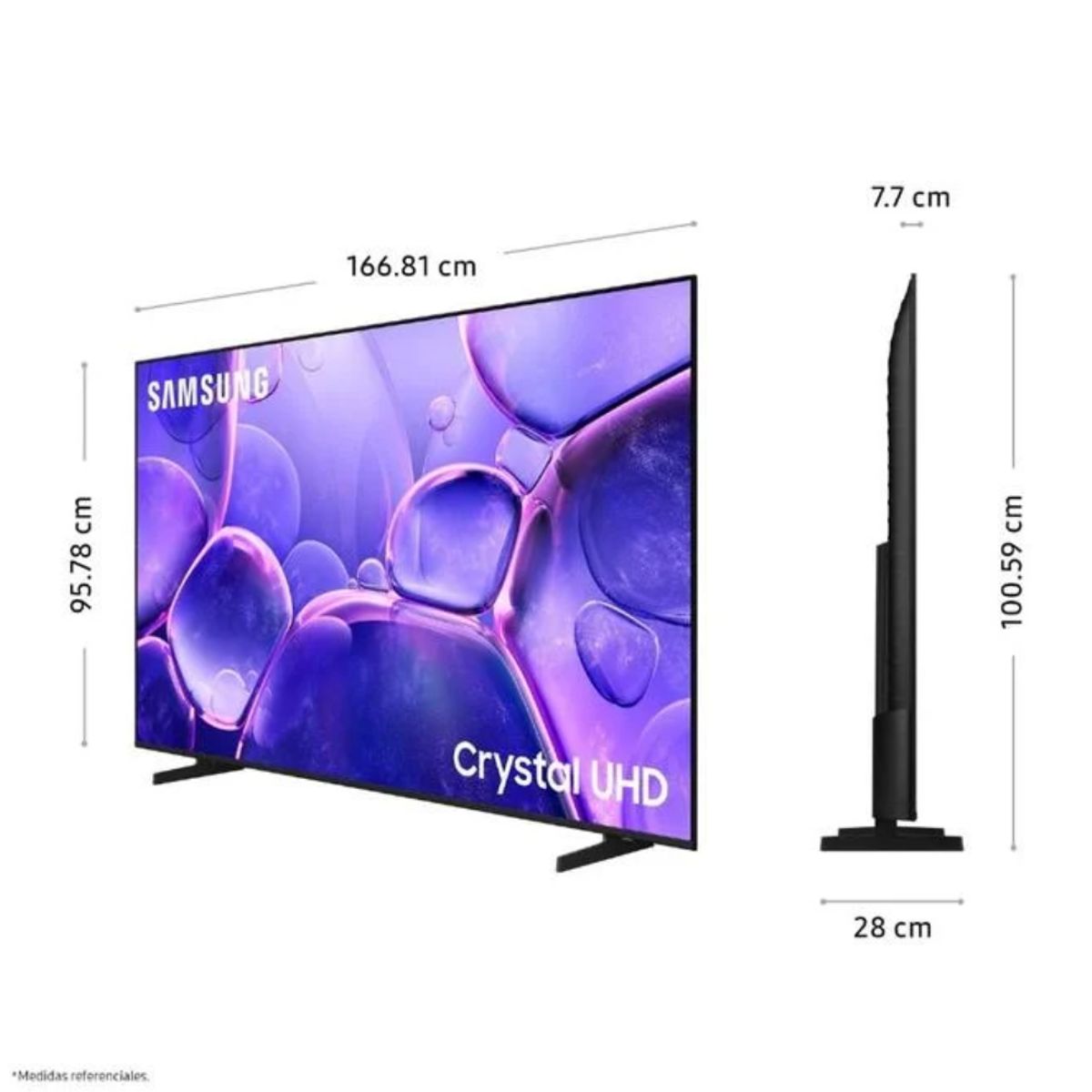 SAMSUNG - TELEVISOR SMART TV SAMSUNG 75” 4K ULTRA HD CRYSTAL UHD U8000F UN75U8000FGXPE 2025