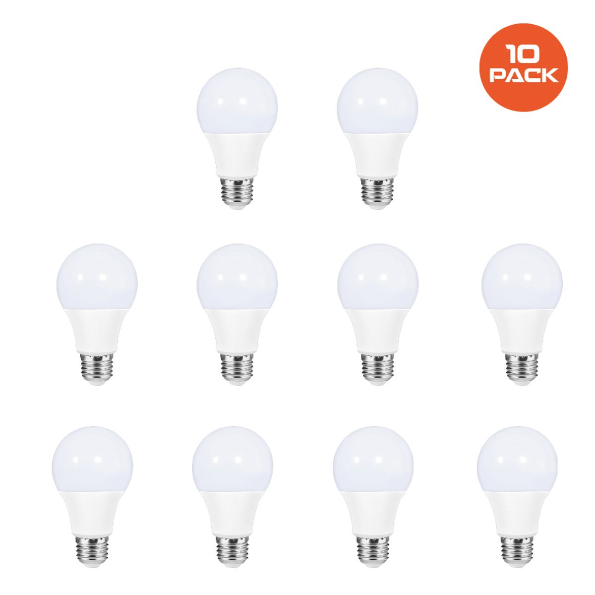 EXTRALED - Pack x10 Foco LED ExtraLED 9W Luz Blanca