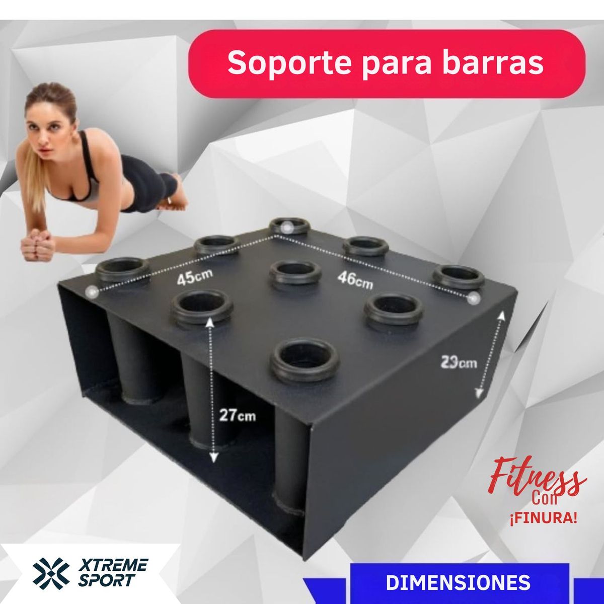 XTREME SPORT - Rack para Barras Olímpicas Xtreme Sport