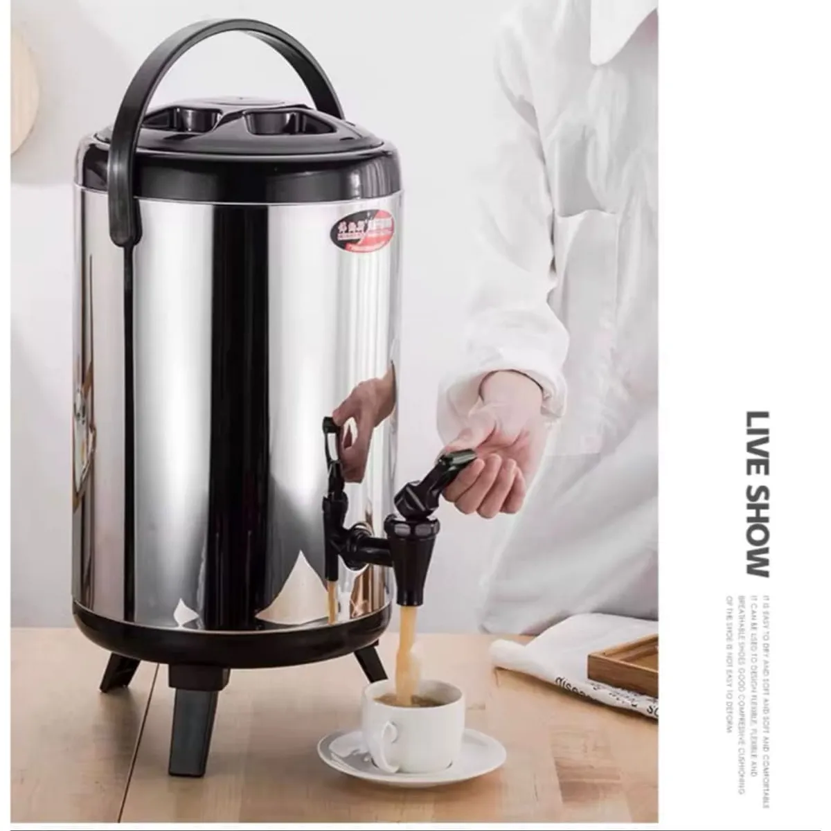 GENERICO - Termo Profesional Dispensador 10L Contenedor Termico AJ5058V