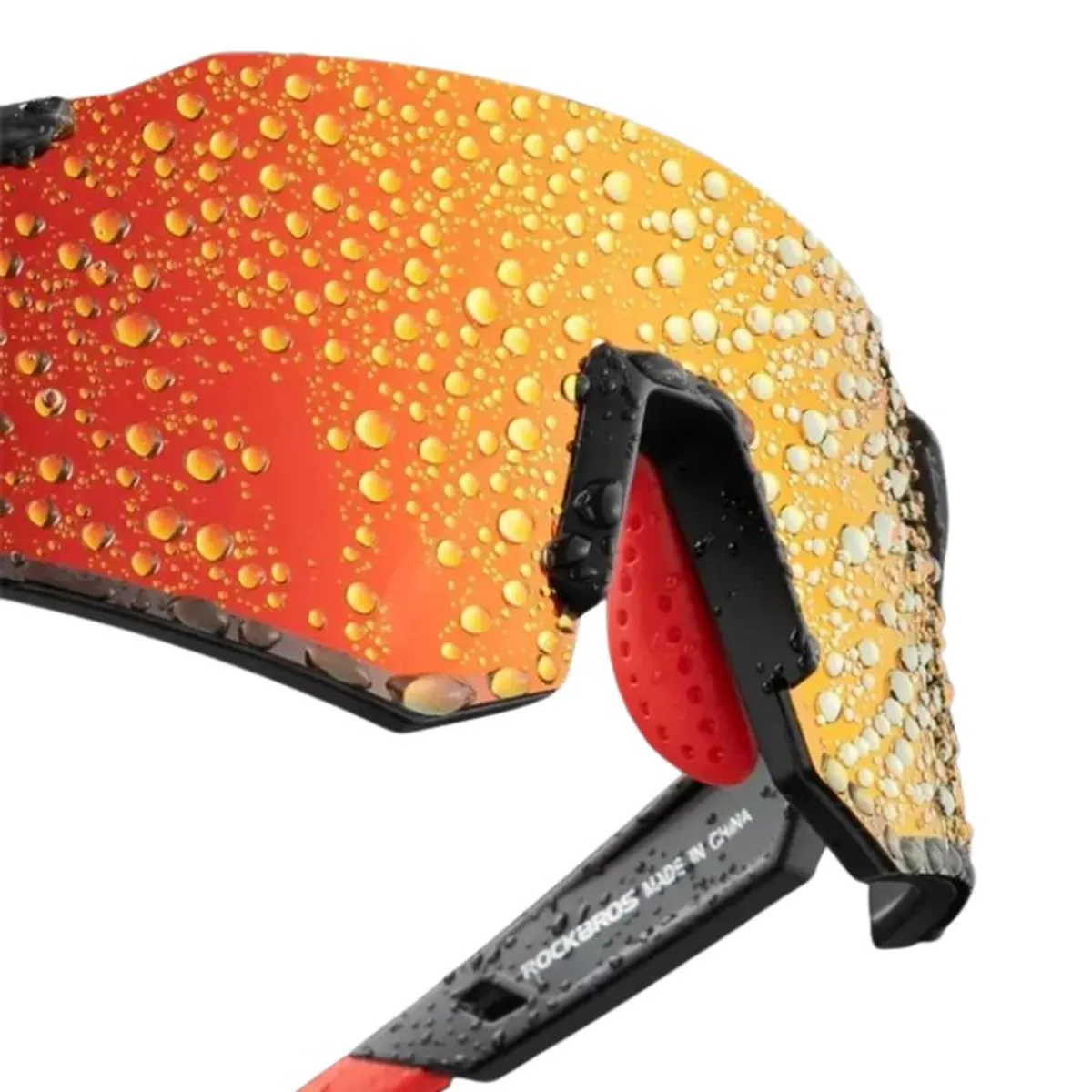 Rockbros - Lentes Polarizadas Rockbros De Ciclismo Rojo