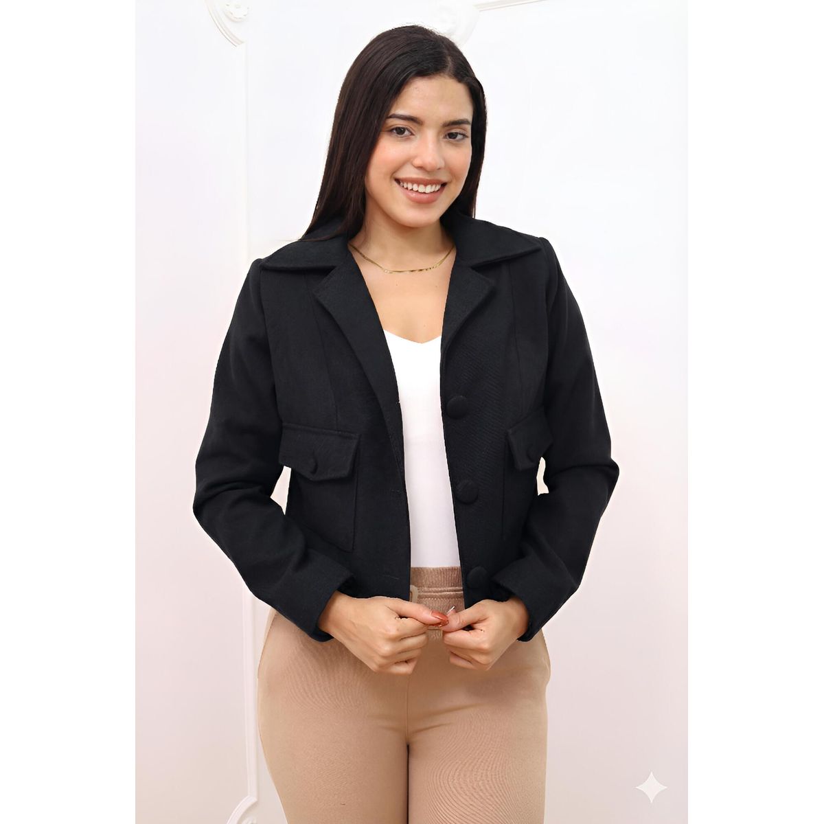 NANCY'S COLLECTION - Abrigo de paño Mujer Nancys Collection