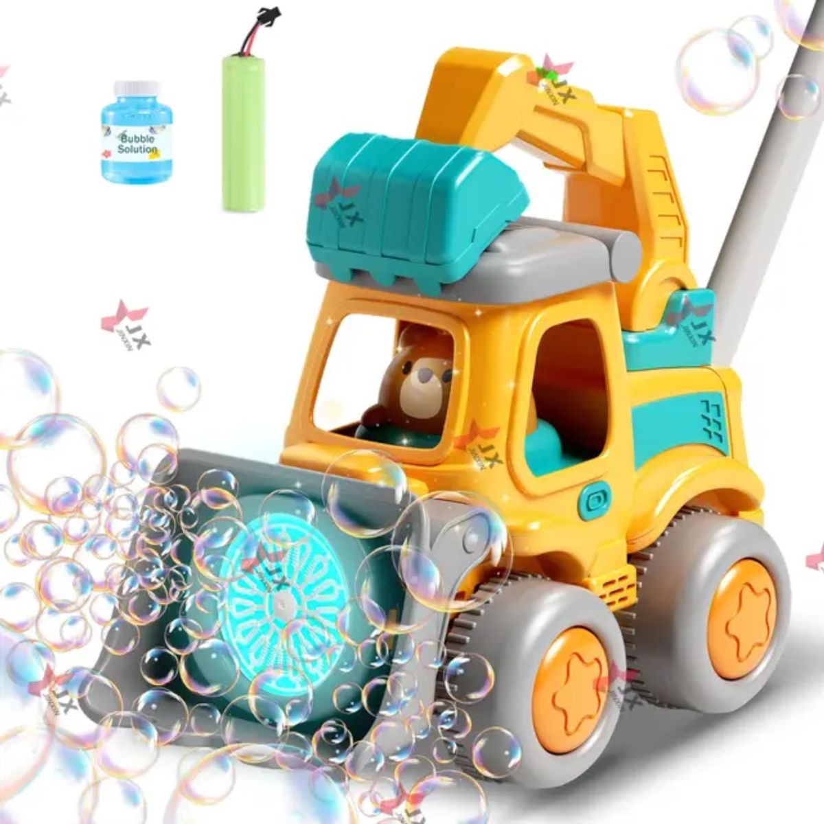 GENERICO - Caminador Burbujas luces Modelo Carrito Tractor 2 en 1