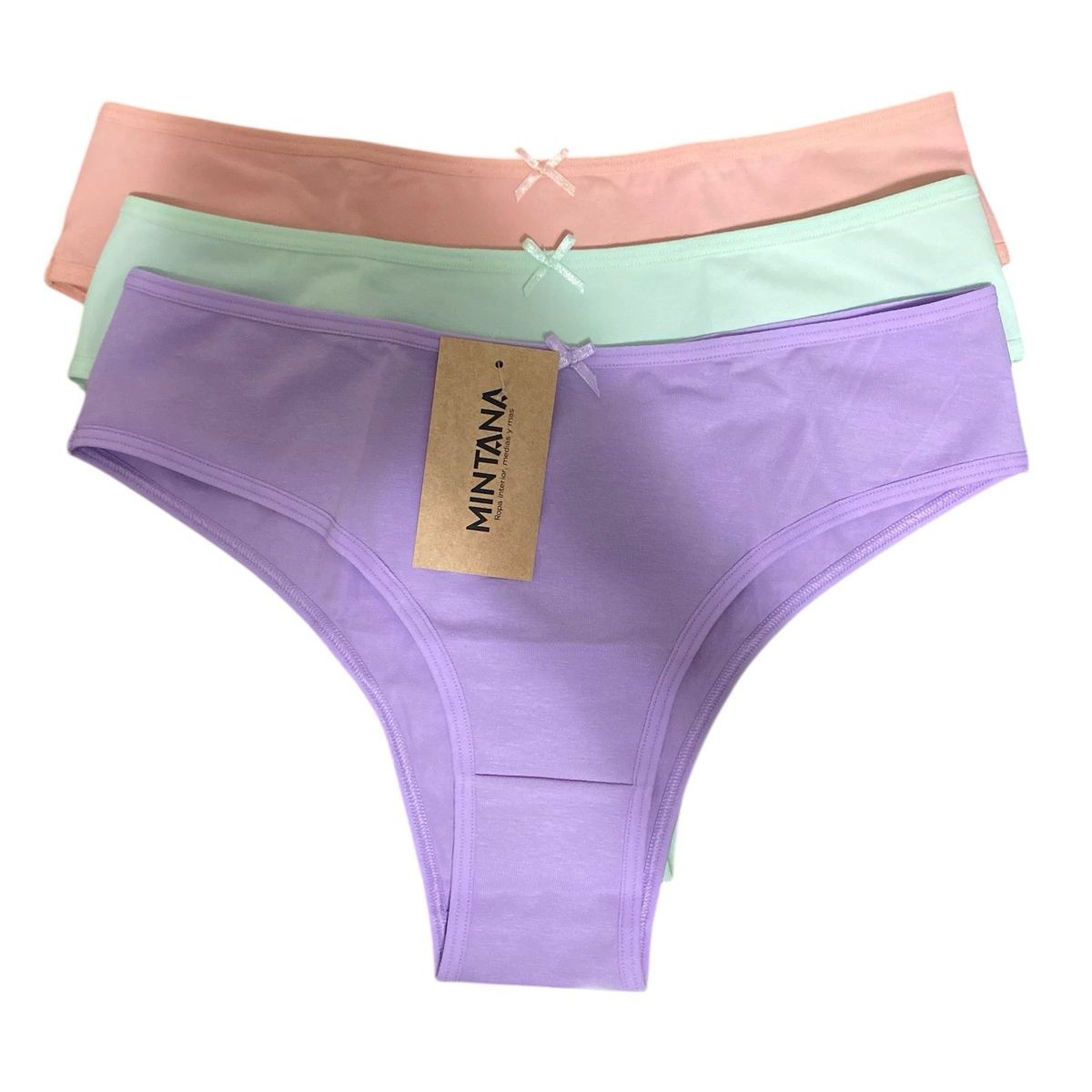 MINTANA - PACK 3 BIKINI LAZO ALGODON MUJER