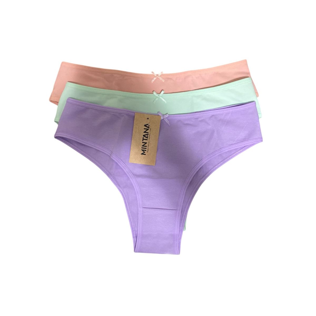 MINTANA - PACK 3 BIKINI LAZO ALGODON MUJER
