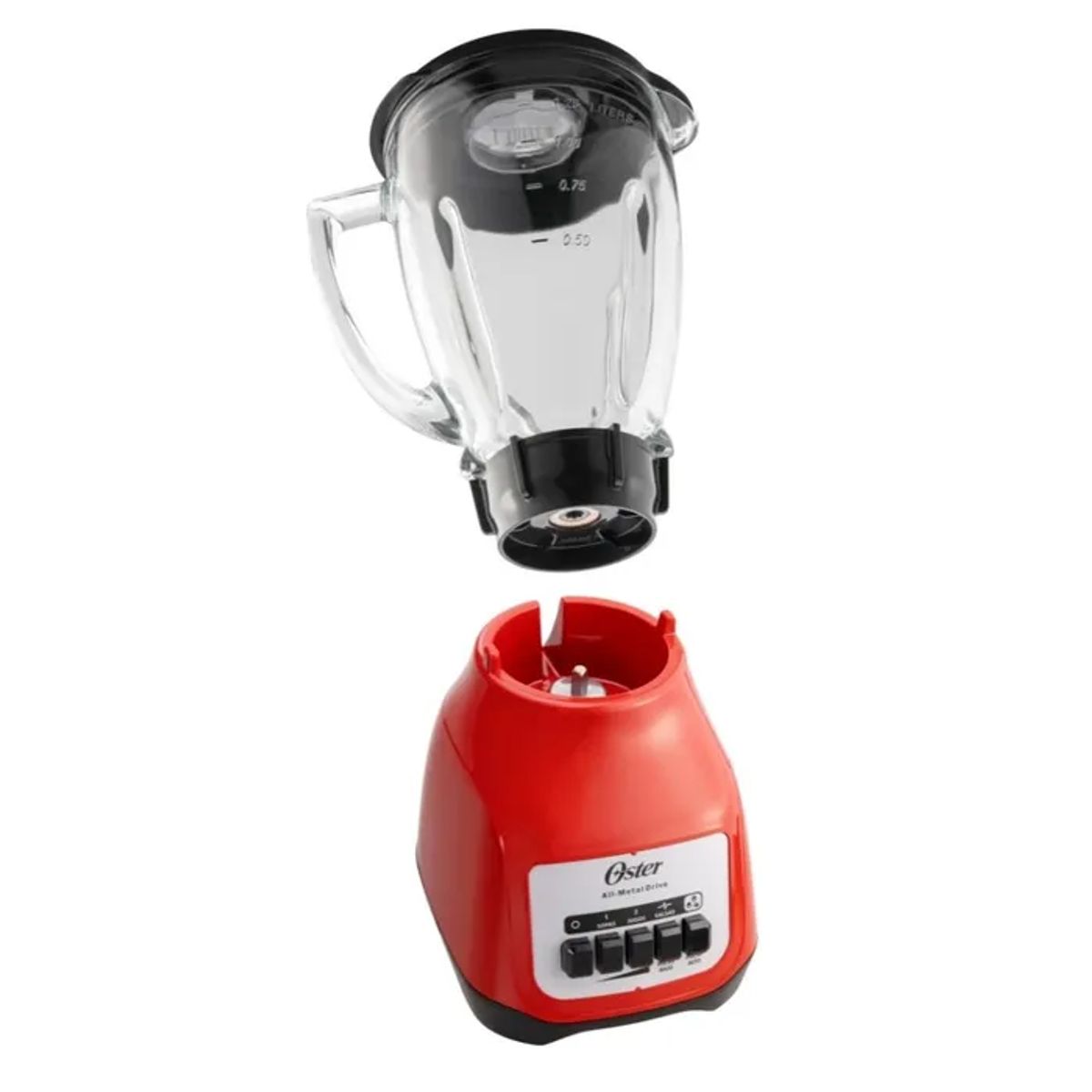 OSTER - Licuadora Oster® 2 Velocidades con Pulso BLSTKAG-RPB - ROJA