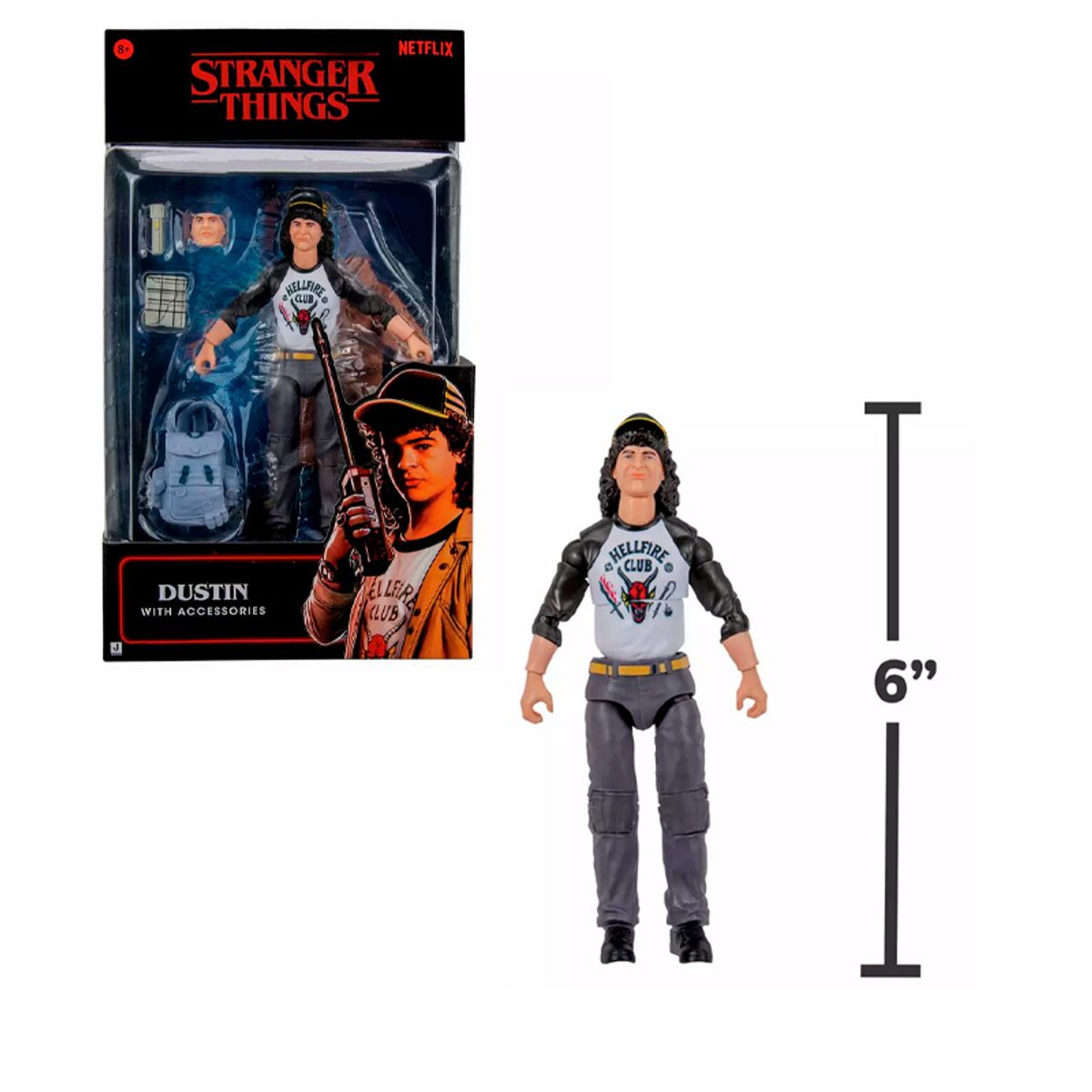FUNKO - STRANGER THINGS DUSTIN FIGURA ARTICULABLE