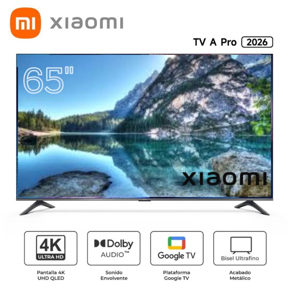XIAOMI - Televisor Xiaomi TV A PRO 65 4K QLED TV L65MA-SPH