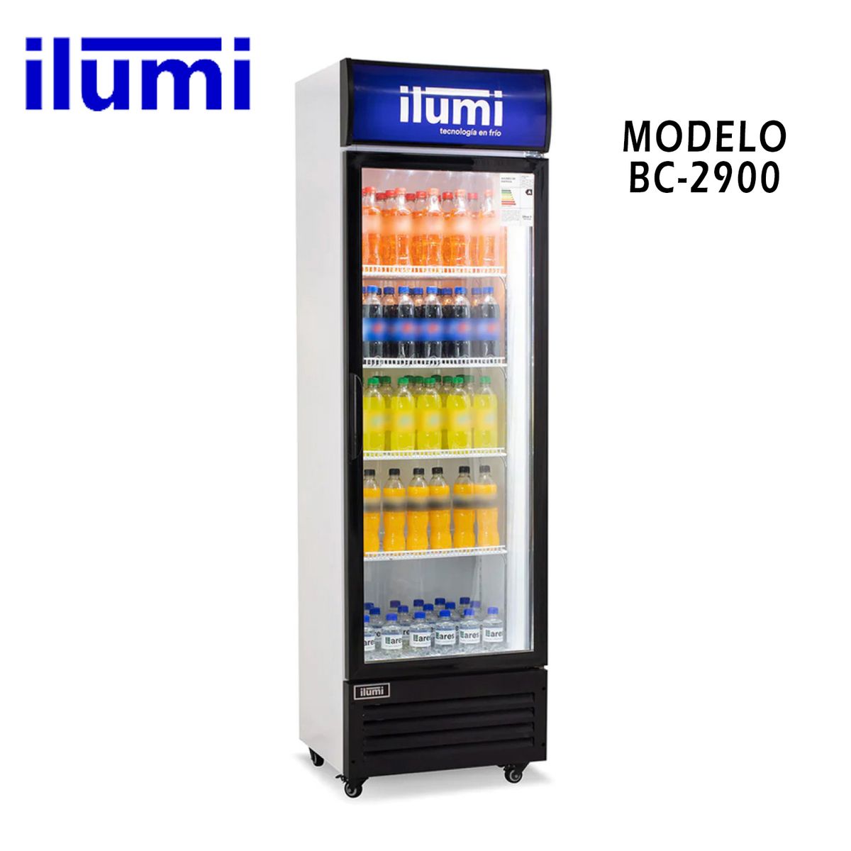ILUMI - VISICOOLER ILUMI 290 LTS MOD BC-2900 - Blanco