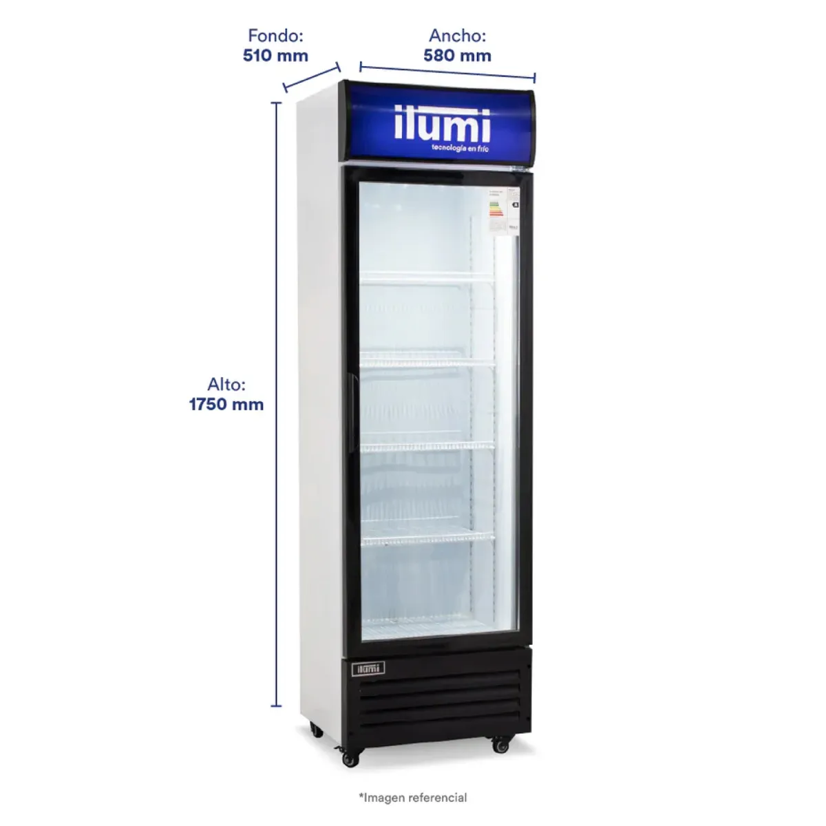 ILUMI - VISICOOLER ILUMI 290 LTS MOD BC-2900 - Blanco