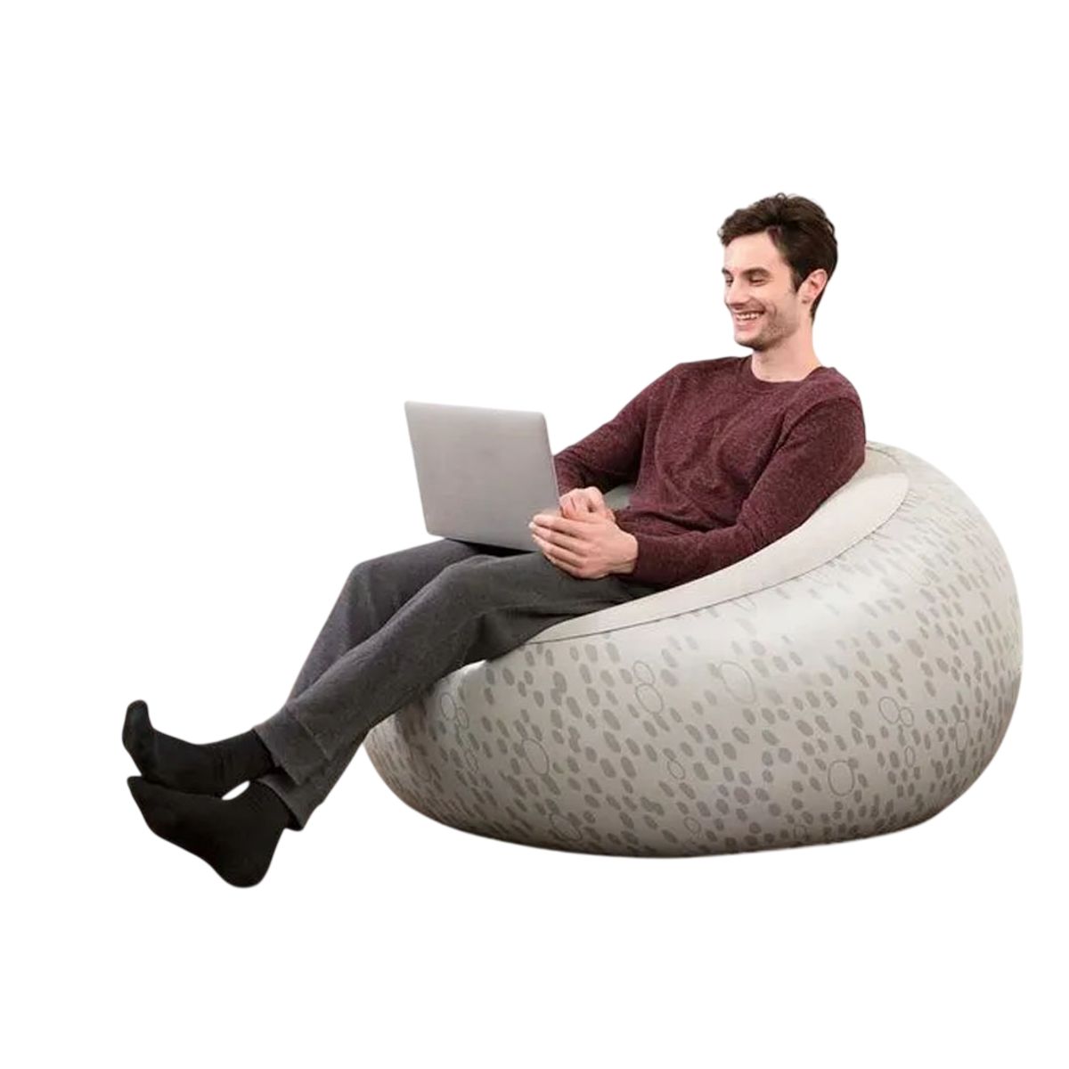 BESTWAY - Silla Inflable Bestway Inflate A Chair 112 x 112 x 66 cm Gris