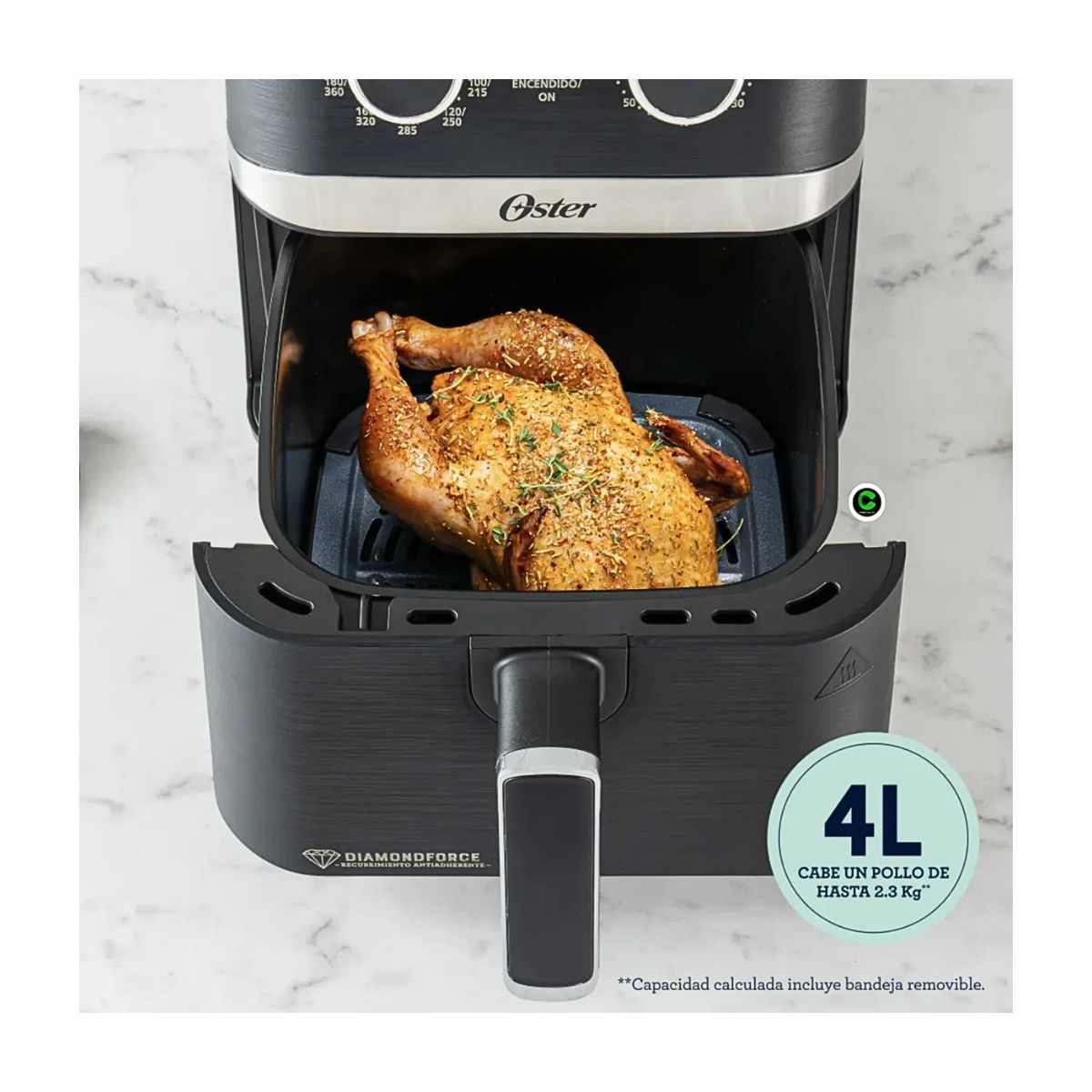 OSTER - Combo Oster Freidora De Aire 4L y Sandwichera Compacta