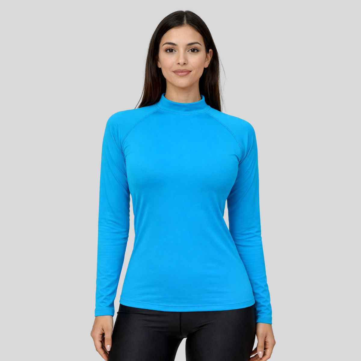 AQUA&MODA - LICRA CON PROTECCION UV AQUAMODA LAMMCBSL MUJER CON CIERRE CELESTE BEBE SIN LOGO