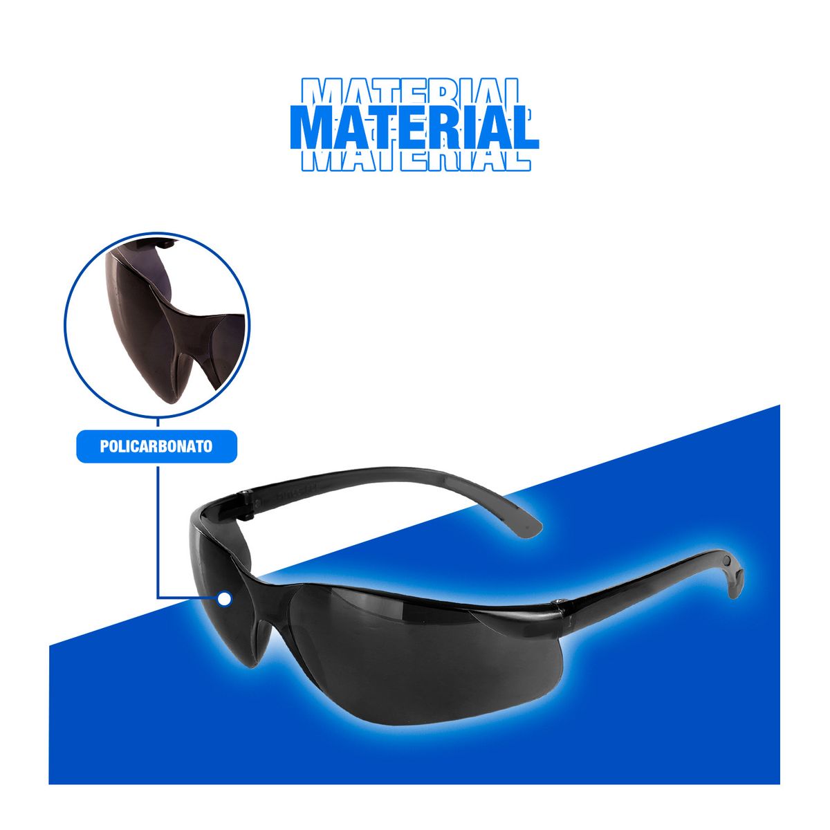 GENERICO - Lentes De Seguridad Oscuros Para Construccióntaller- Lentes