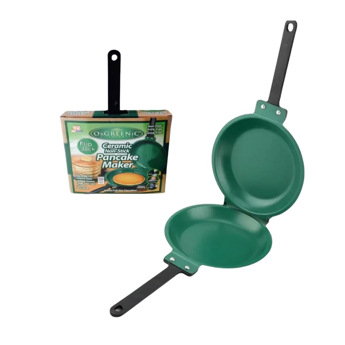 GENERICO - Sarten Doble Cara Para Hacer Panqueques Doble Cara