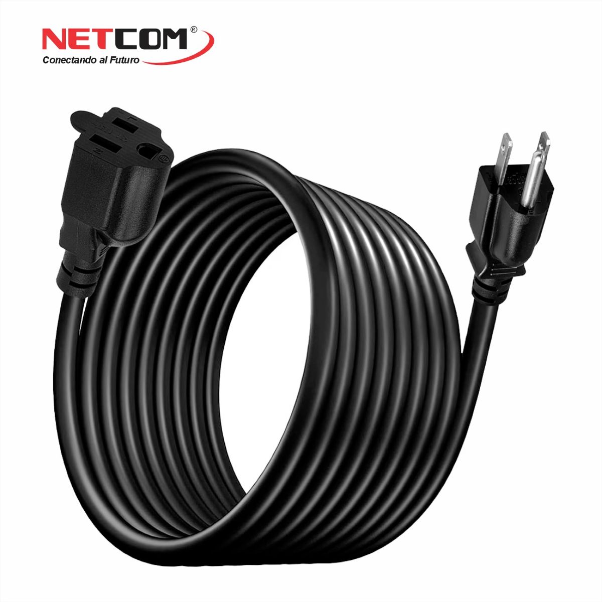 GENERICO - CABLE PODER NEMA 5-15P a NEMA 5-15R de 1.80 METROS