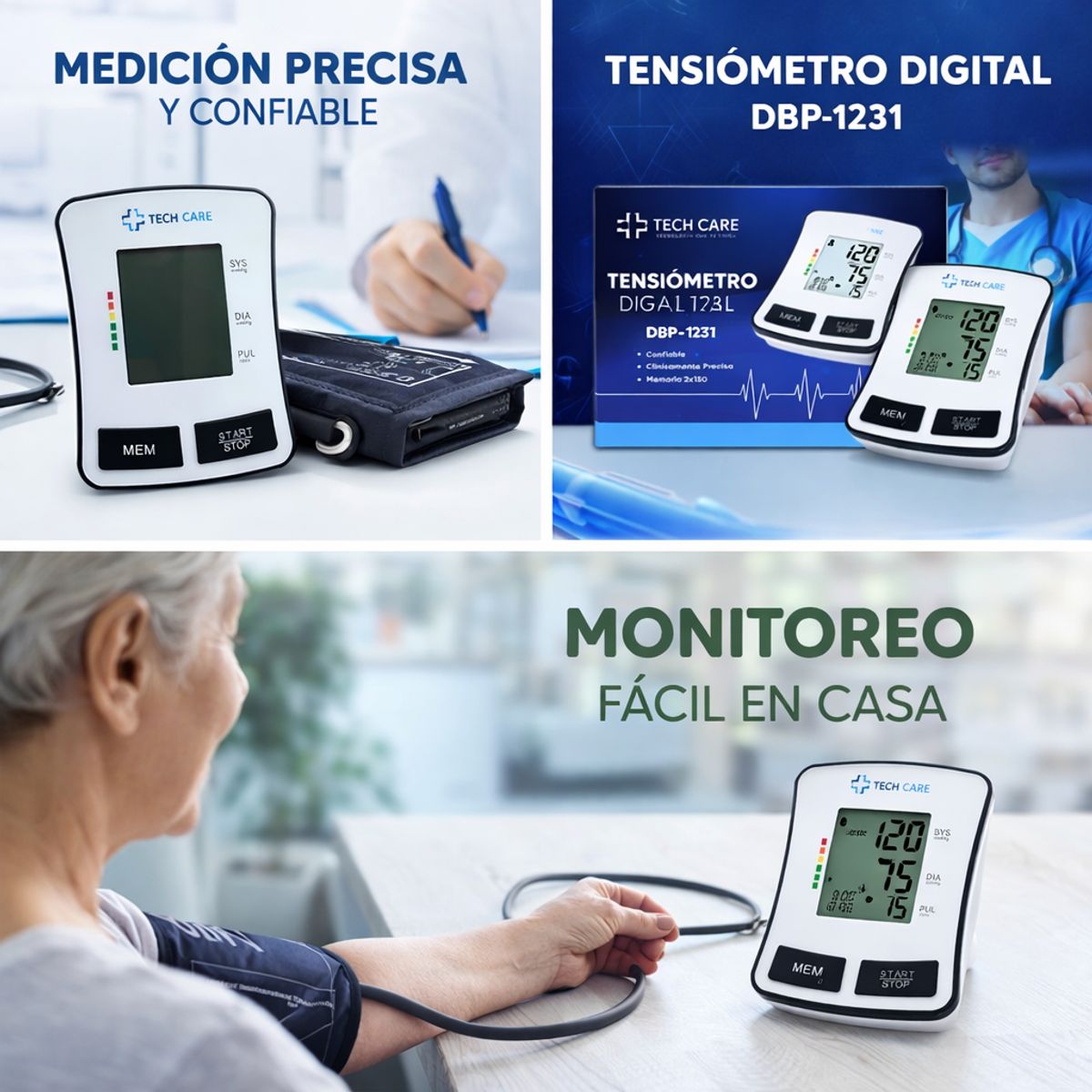 TECH CARE - Tensiometro Digital Tech Care