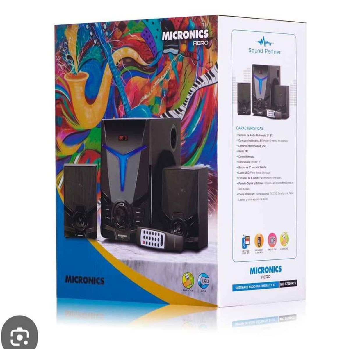 MICRONICS - SISTEMA MULTIMEDIA 2.1 FIERO MICS700KTV USB SD BLUETOOTH FM MICRONICS