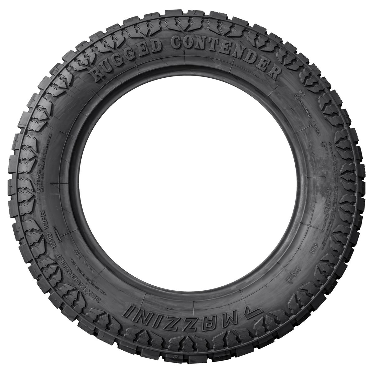 Set X4 LLANTA LT35x1250R20 121Q MAZZINI RUGGED CONTENDER AT, marca GENERICO - Foto 2