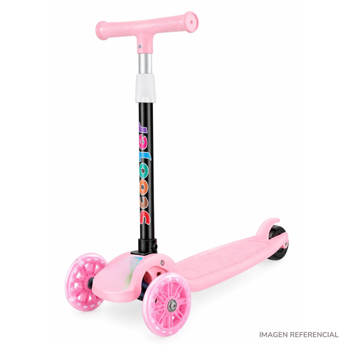 INSPIRA MARKET - Scooter de tres ruedas niños Rosado