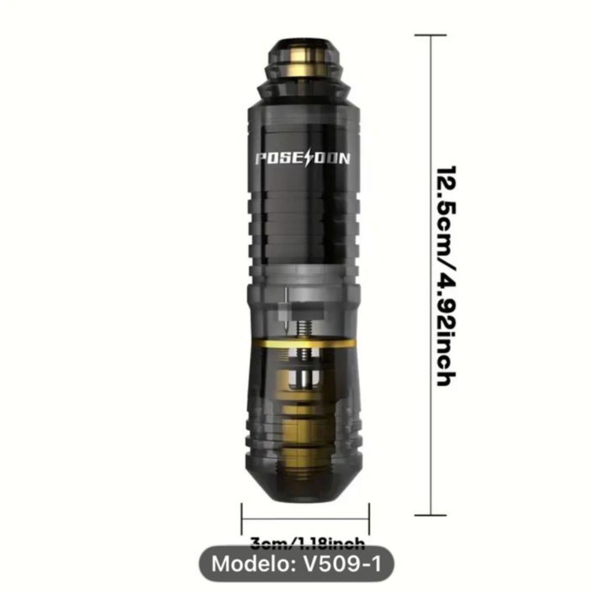 GENERICO - KIT MAQUINA DE TATUAR POSEIDON TATOO TATUAJE