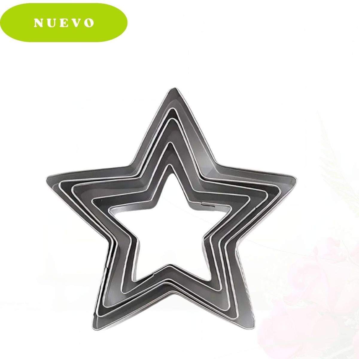 Molde para Galletas de Acero Modelo Estrella 5 Piezas., marca Ichimatsu - Foto Principal