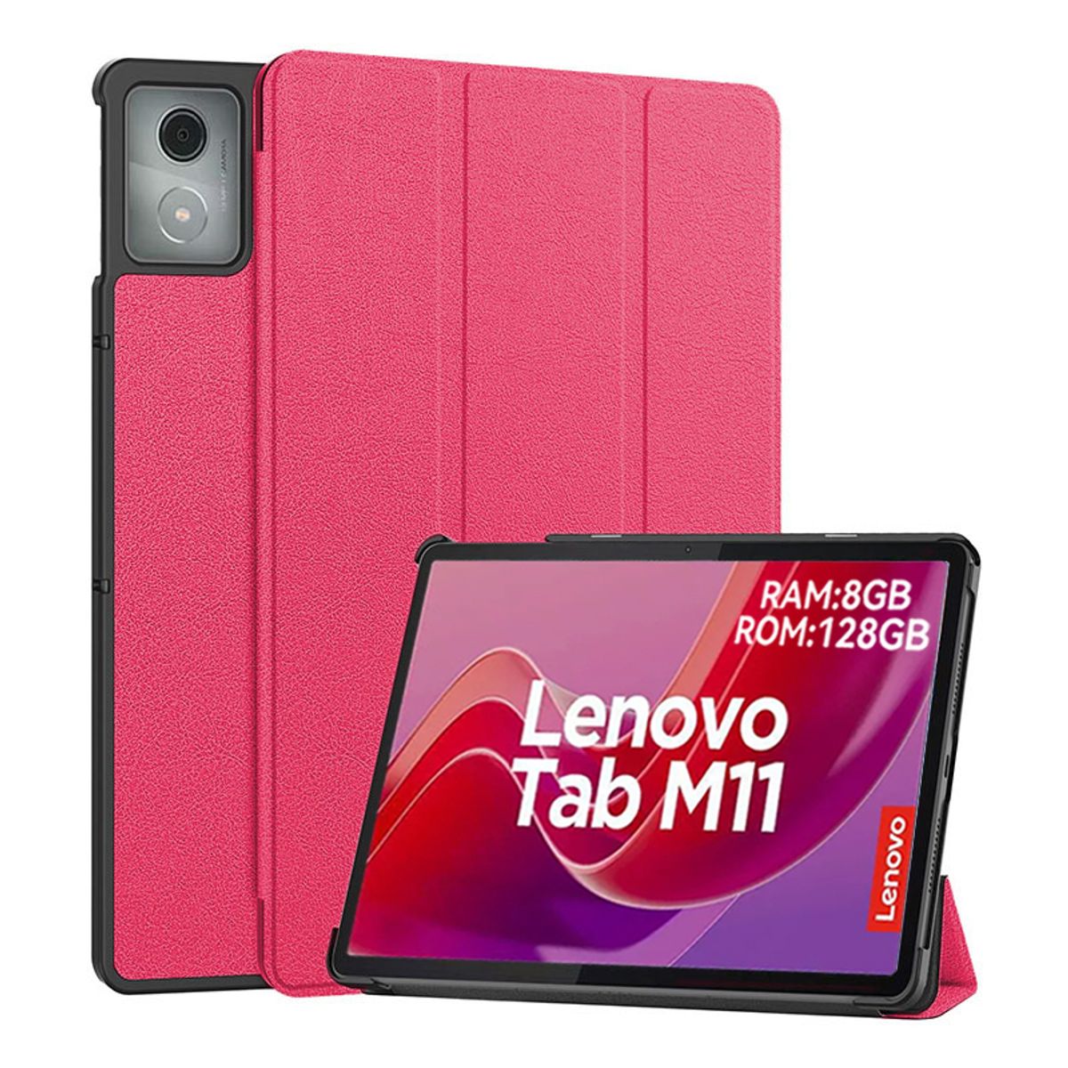 LENOVO - Tablet Lenovo M11 8GB+128GB WiFi y Case Rojo