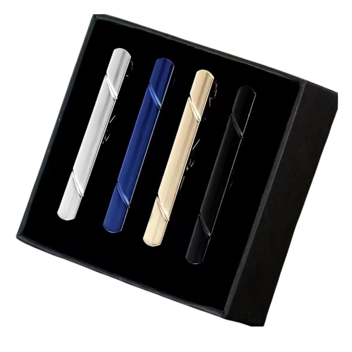 GENERICO - SET 4 PISA CORBATAS COLORES CAJA DE REGALO