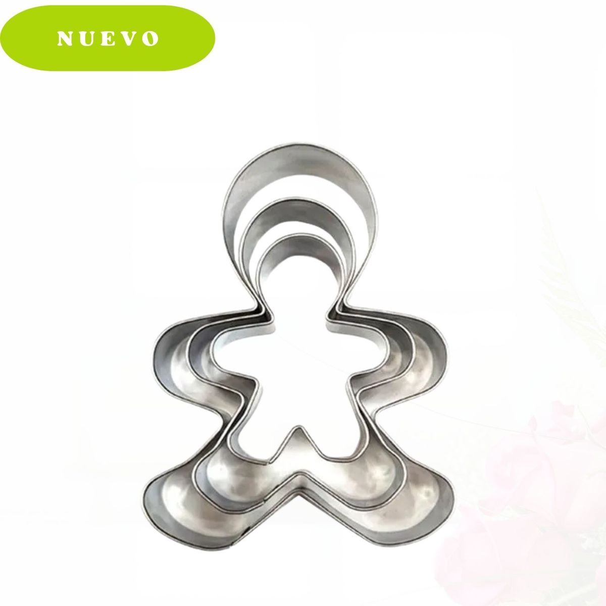 Molde para Galletas de Acero Modelo Niño 3 Piezas, marca Ichimatsu - Foto Principal