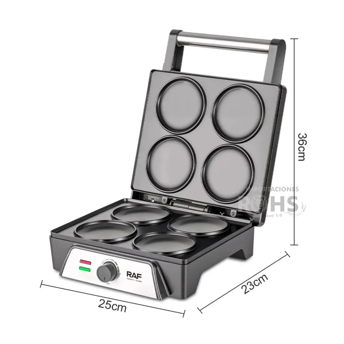 ROHS - Maquina Eléctrica para Preparar Cupcakes y Arepas RAF