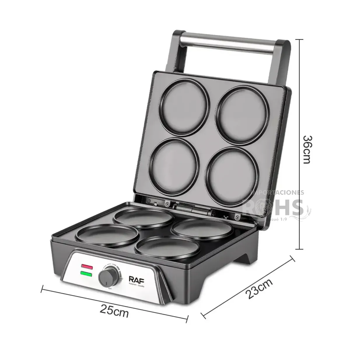 ROHS - Maquina Eléctrica para Preparar Cupcakes y Arepas RAF