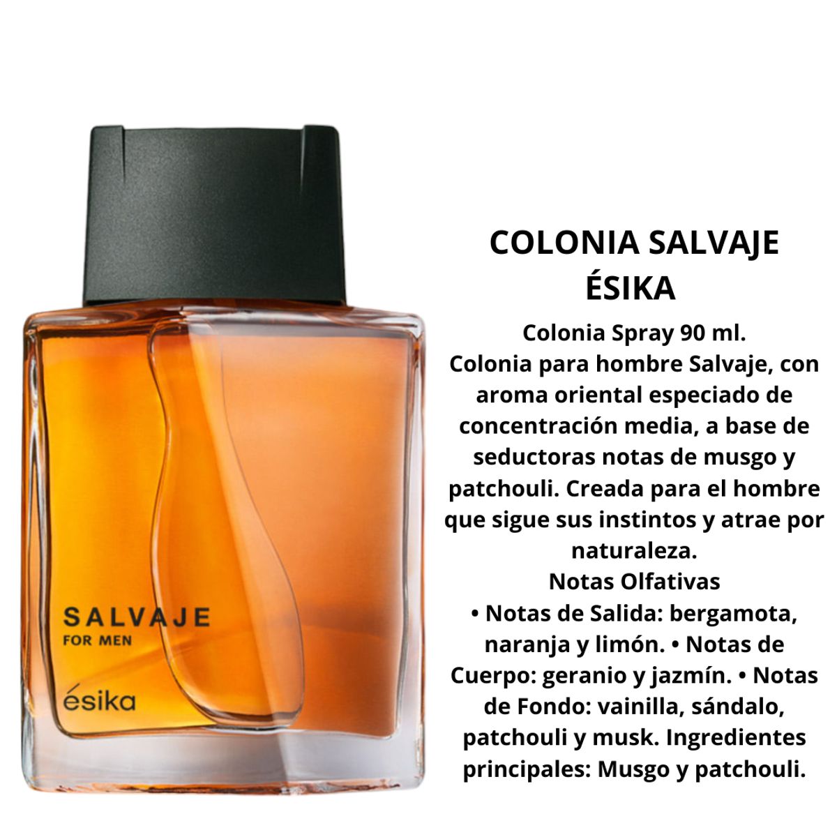 ESIKA - Perfume SALVAJE  Ésika spray 90 ml oriental